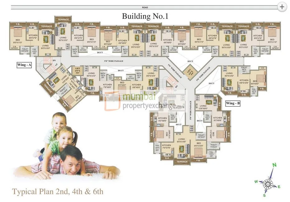 Sunshine Green Park Phase 2, Vasai — floor plan 1