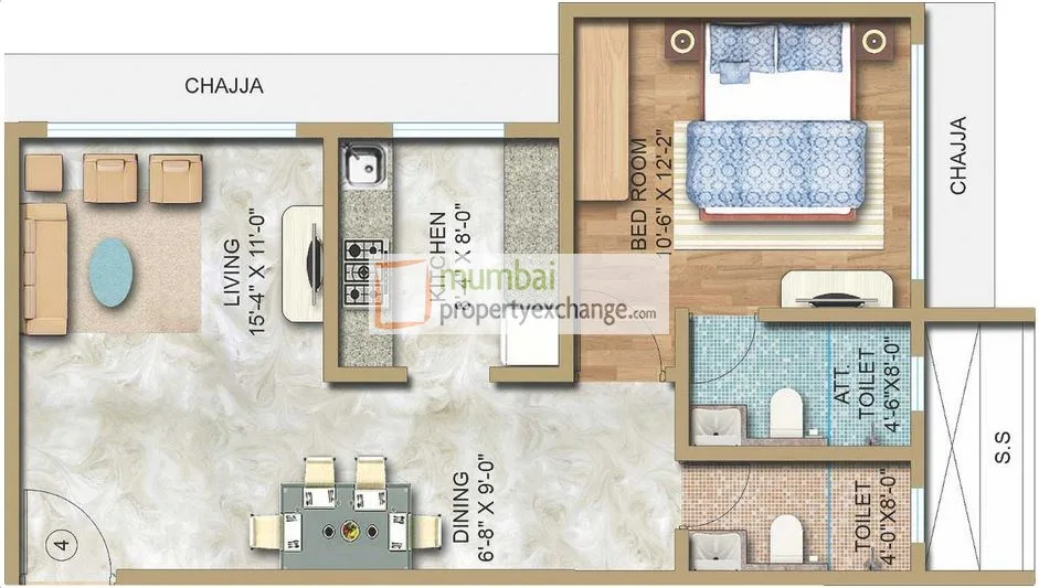 Radha Krishna, Goregaon East — floor plan 1