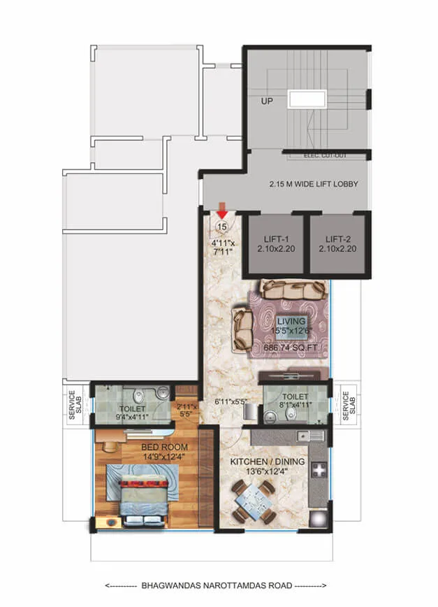 Dev Ratna, Matunga — floor plan 1