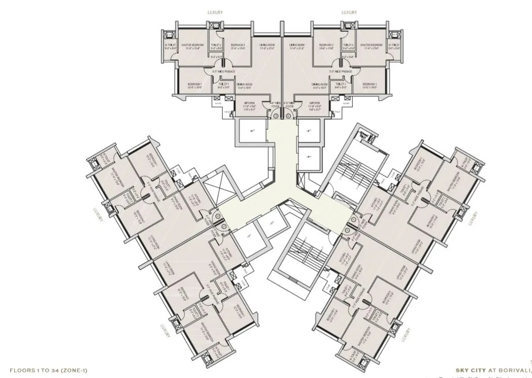 Sky City Towers A To D
