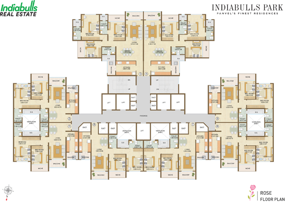 Indiabulls Park, New Panvel — floor plan 1