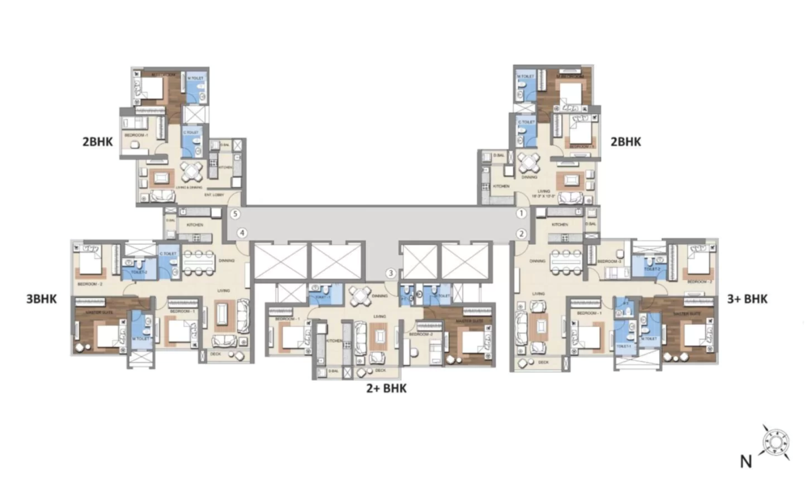 Montana Phase - 3, Mulund West — floor plan 1