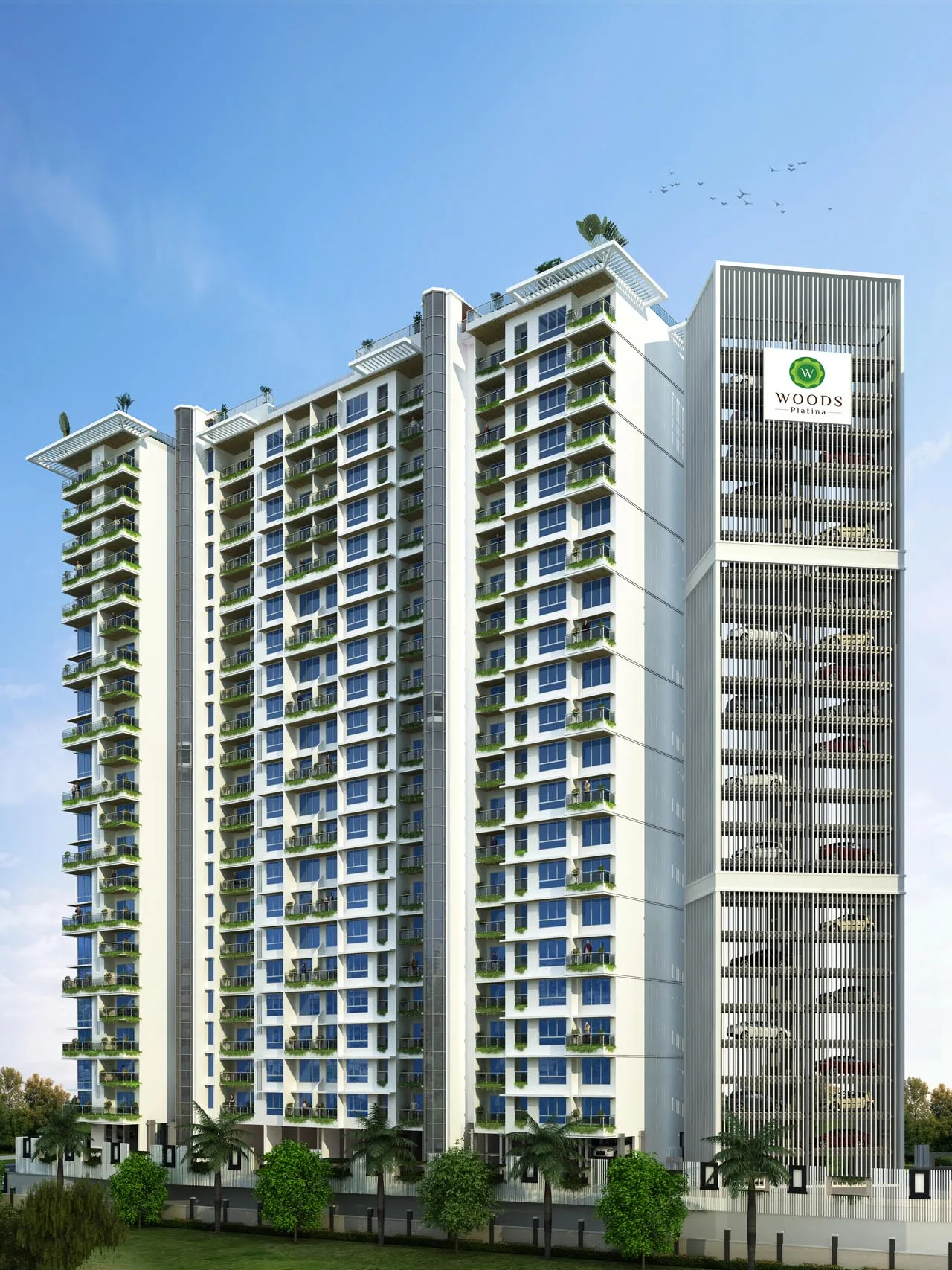 Woods Platina Wing B- Ebony Tower