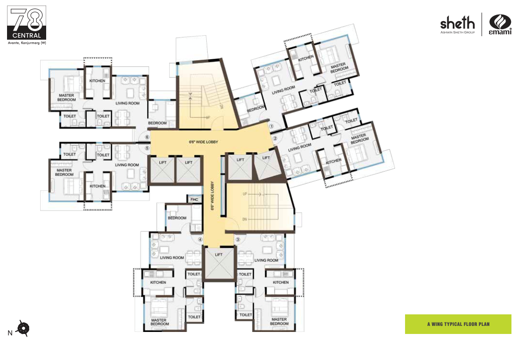 Sheth Avante, Kanjur Marg — floor plan 1