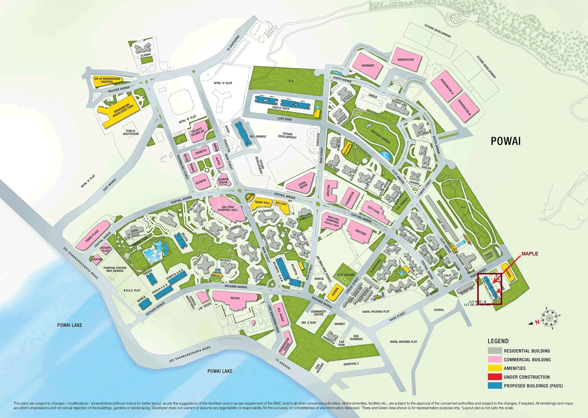 Hiranandani Maple, Powai — floor plan 1