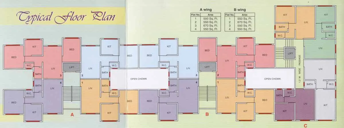 D N S Tower, Ghatkopar West — floor plan 1
