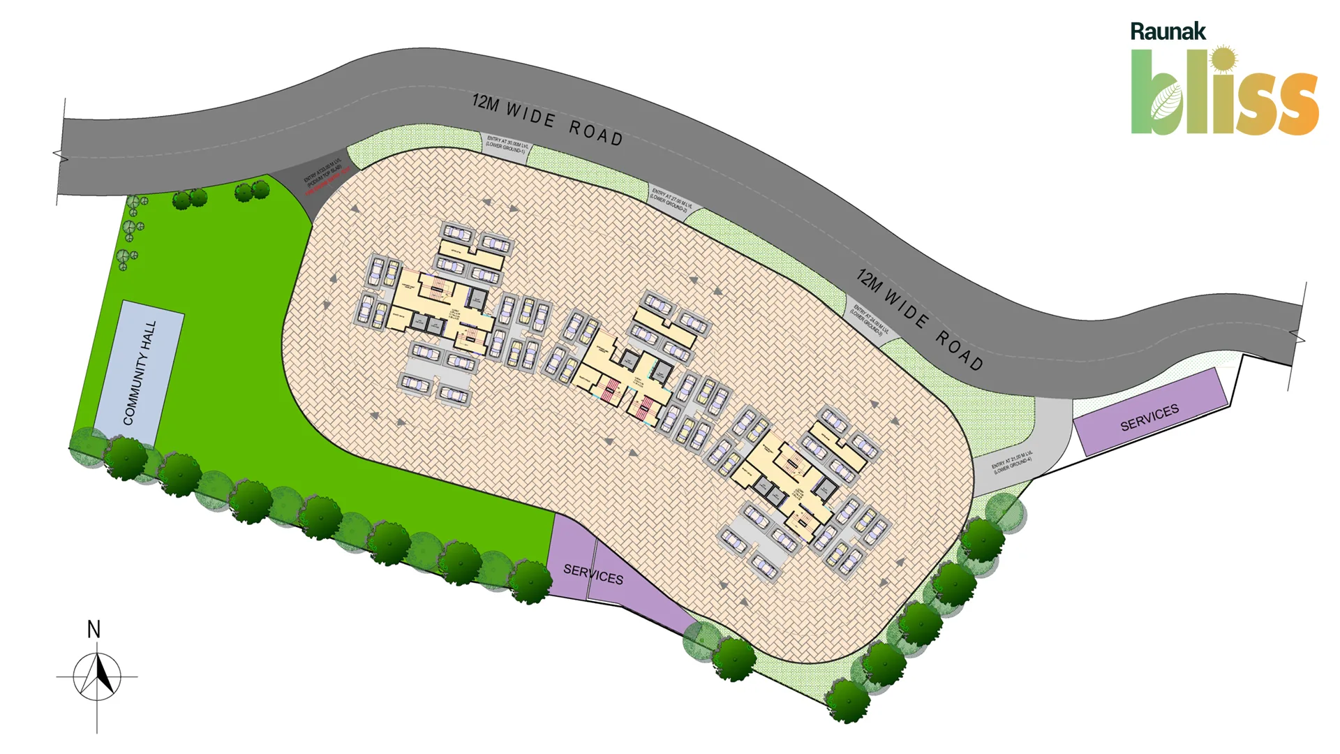 Raunak Bliss Phase A, Thane West — floor plan 2
