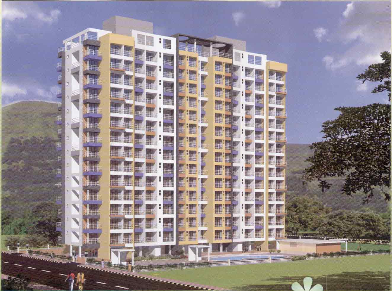 2 BHK Semi-Furnished in Kamdhenu Eden Garden , Kharghar