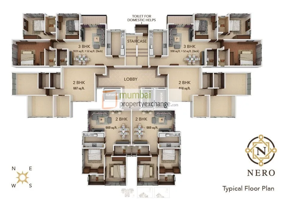 The Nero, Bandra East — floor plan 1