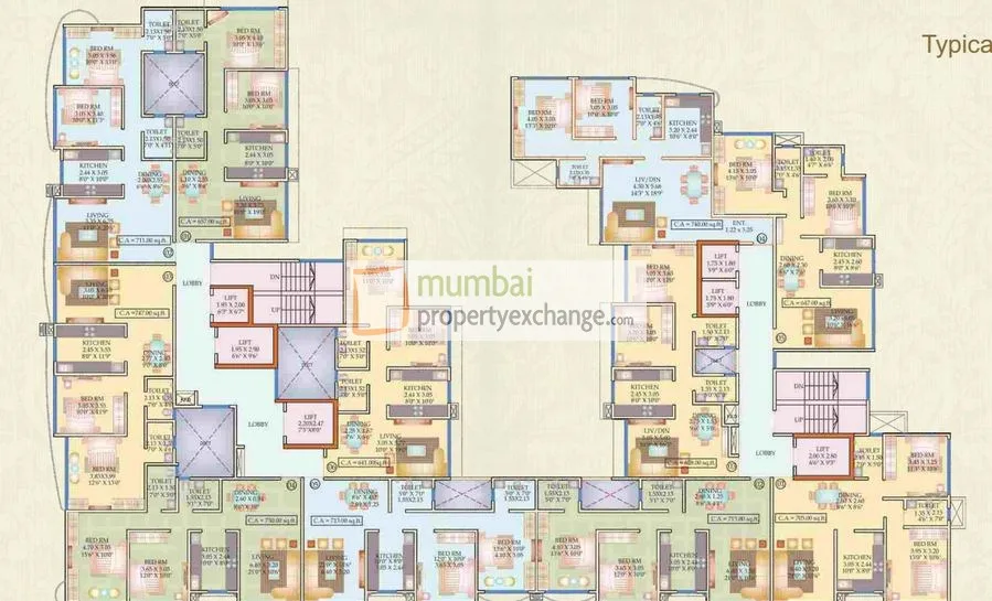Millionaire Heritage, Andheri West — floor plan 1