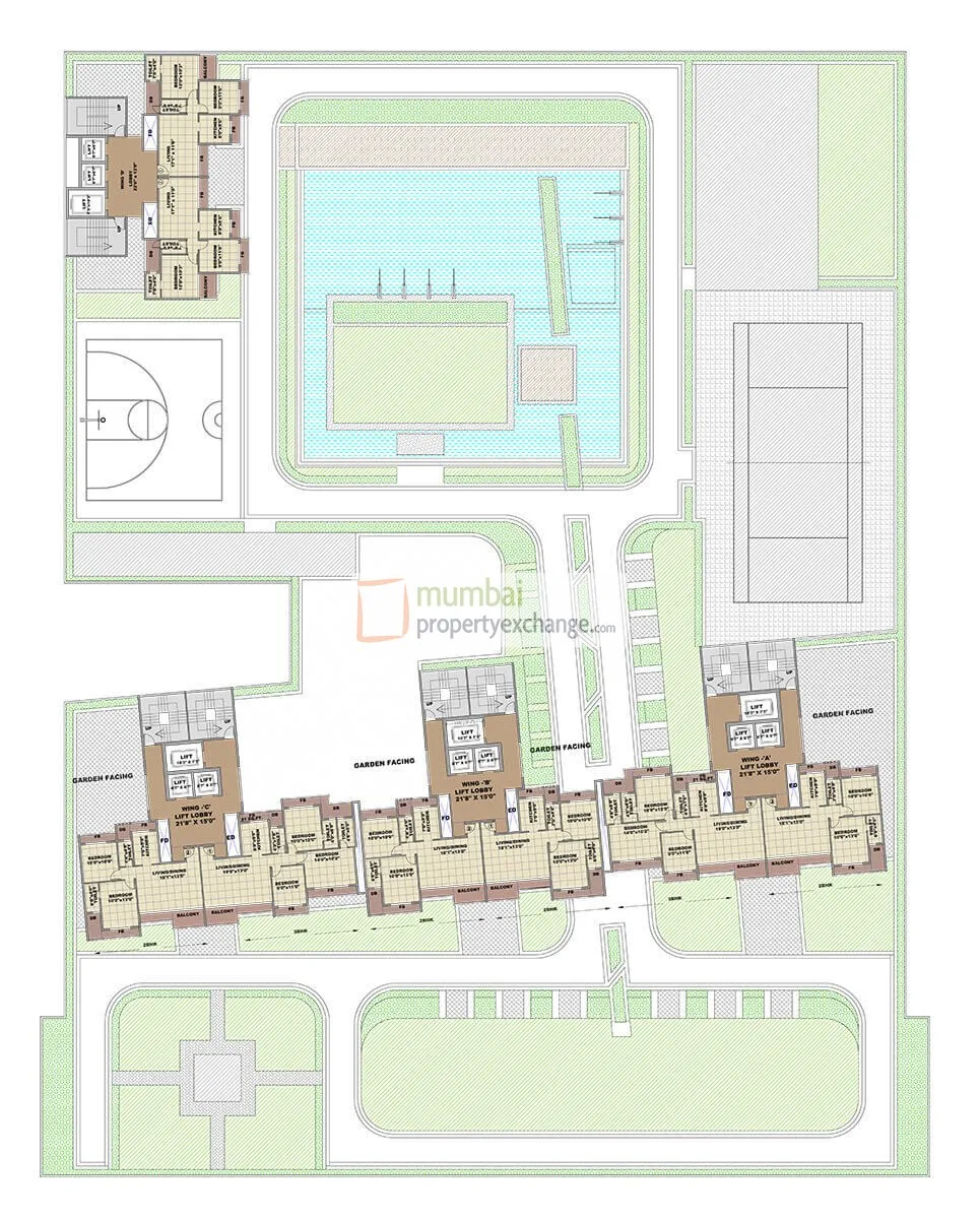 Bhagwati Eleganza, Ghansoli — floor plan 2