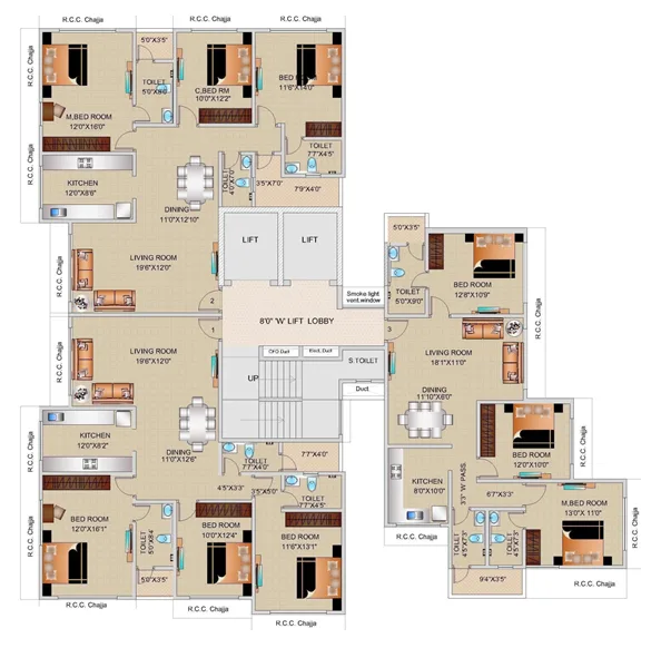 Kesar Horizon, Matunga — floor plan 1