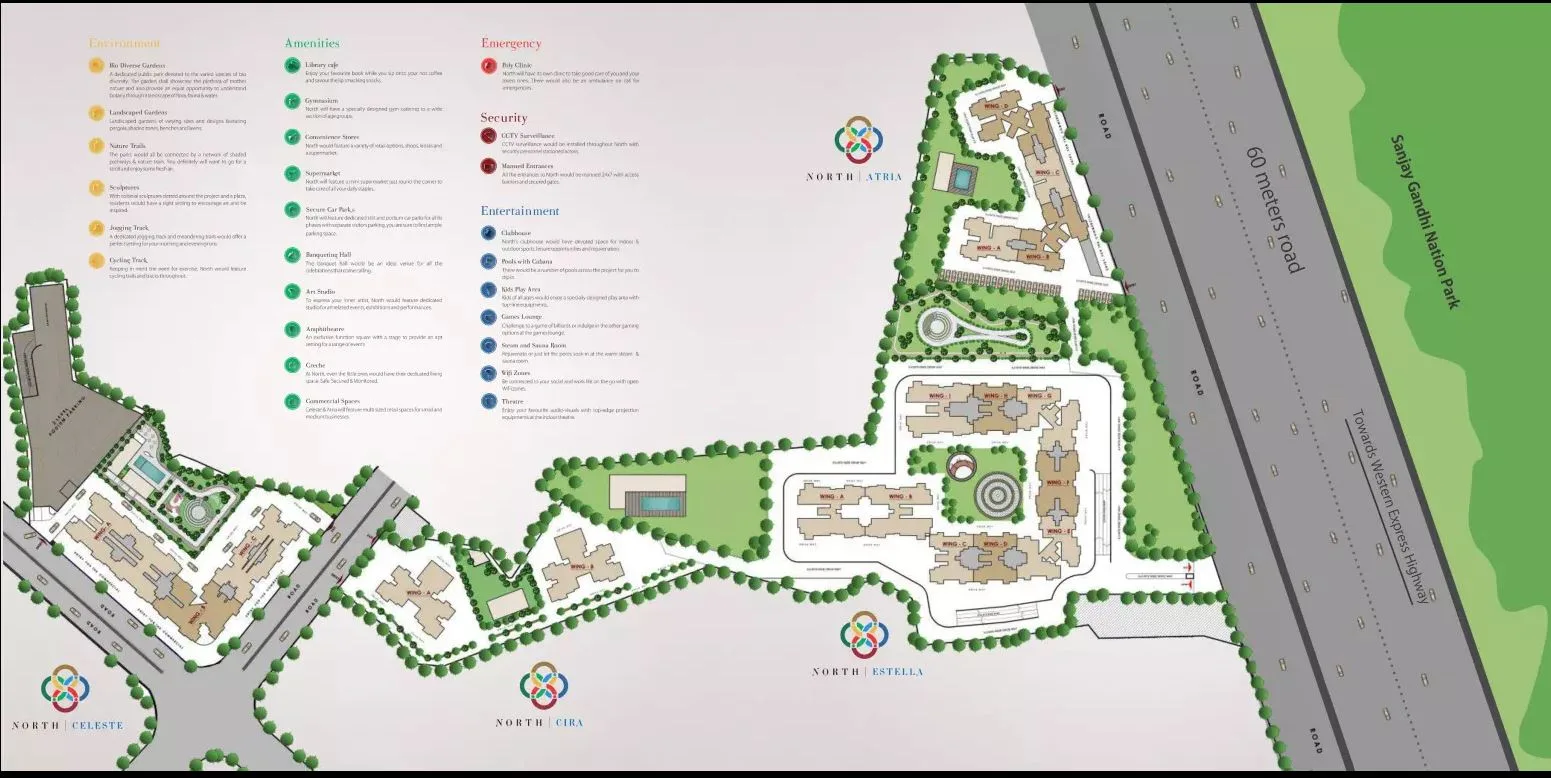 Jp North Atria, Mira Road — floor plan 1