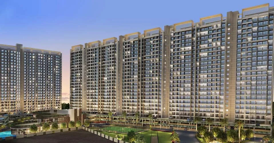 2 BHK Semi-Furnished in JP North Garden City , Mira Road