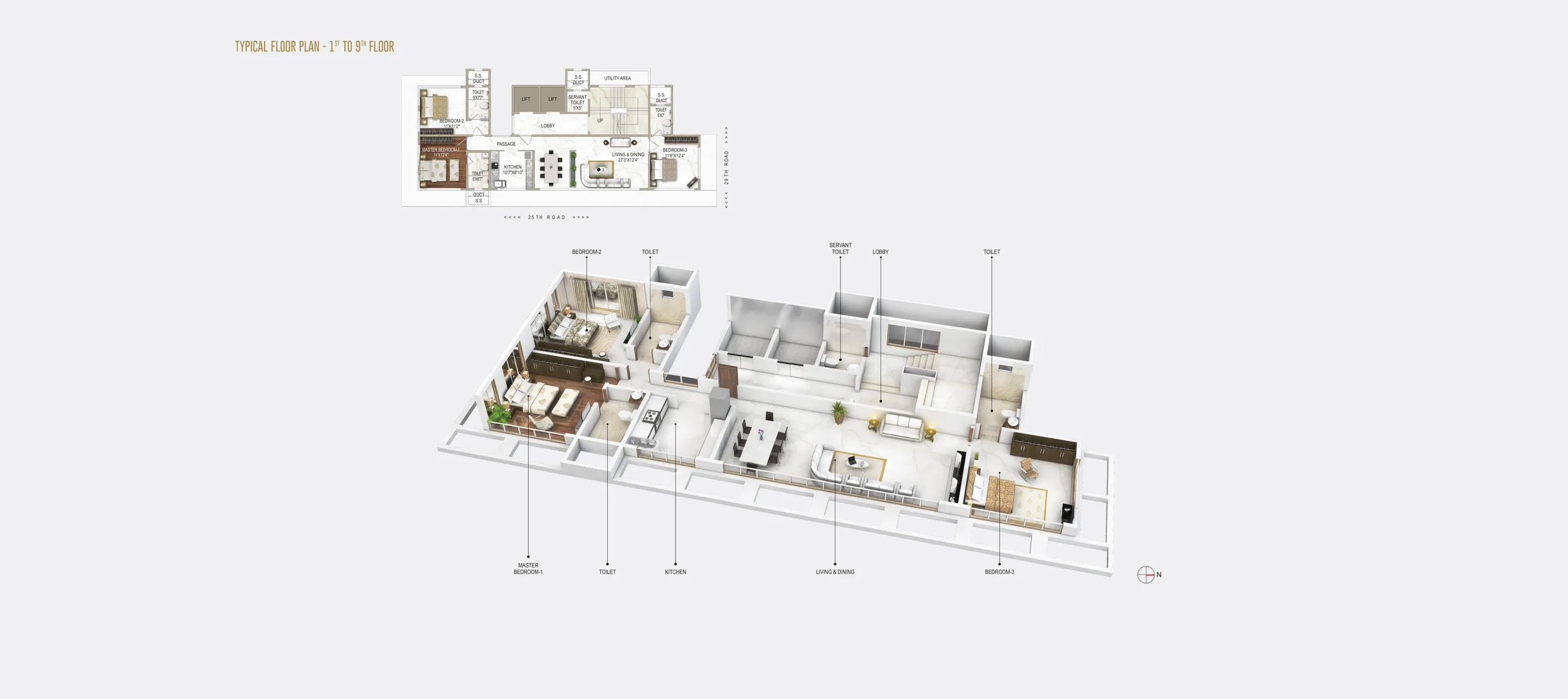 Kakad Heights, Bandra West — floor plan 1