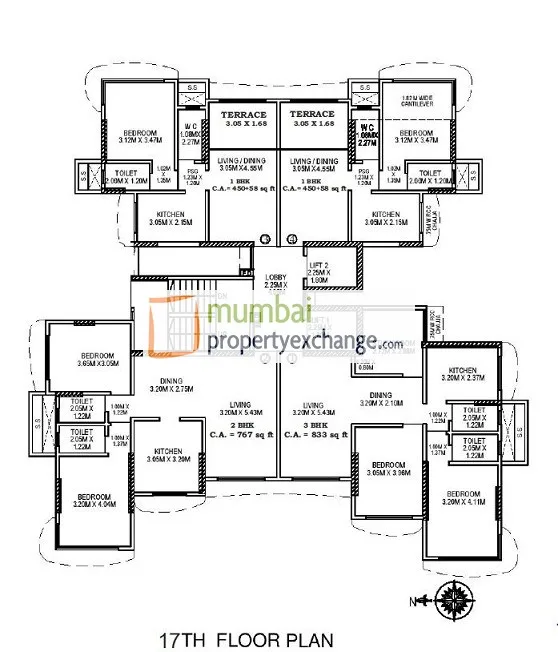 Modispaces Tashkent, Borivali West — floor plan 1