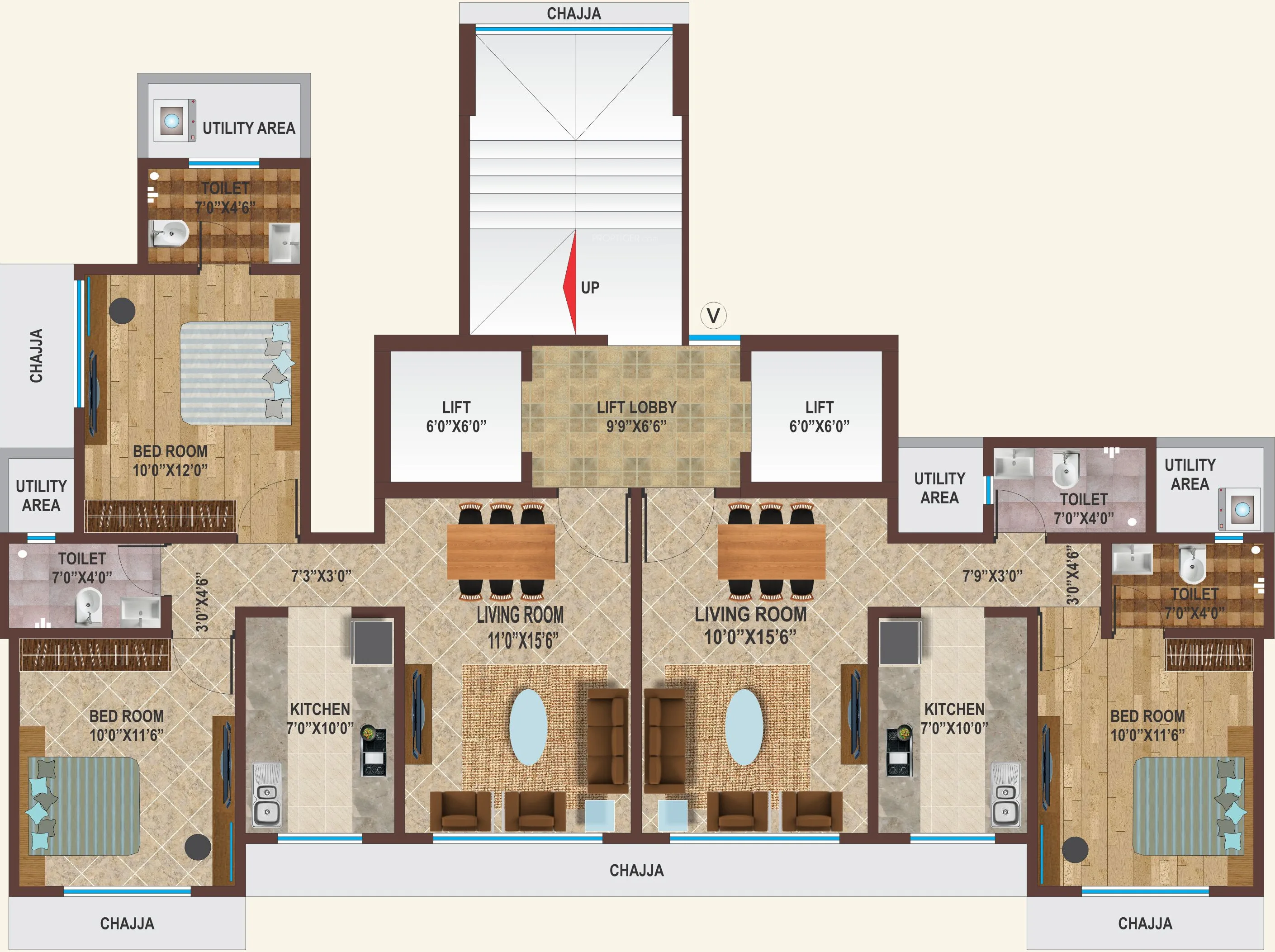 Sandhya Heritage, Chembur — floor plan 1