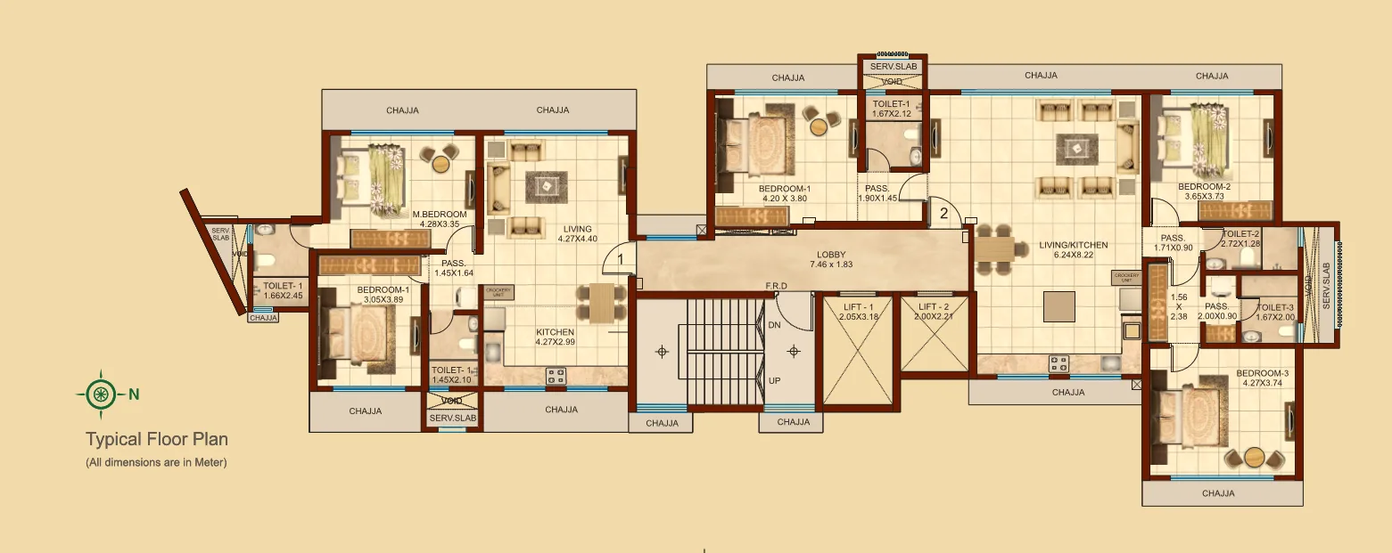 Royal Pearl, Malad West — floor plan 1