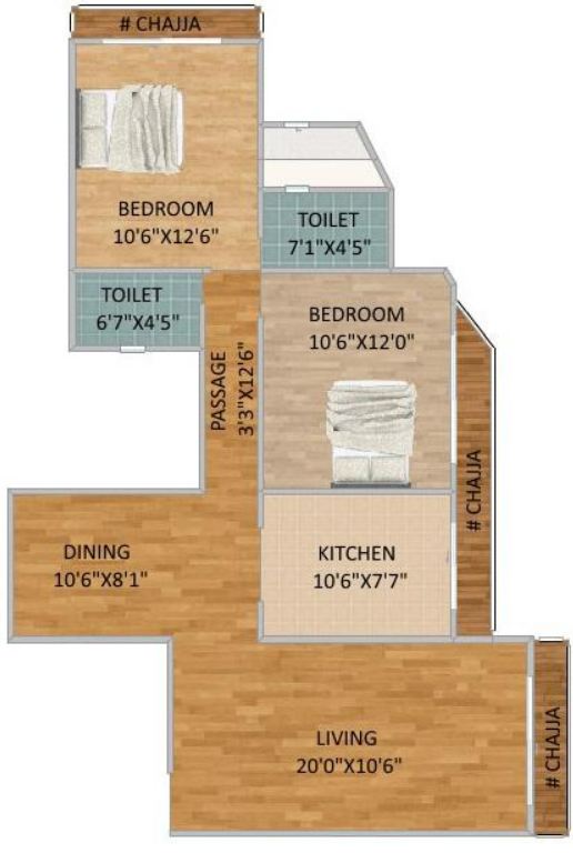 2 BHK Semi-Furnished in DLH Pride, Malad West - Photo 2