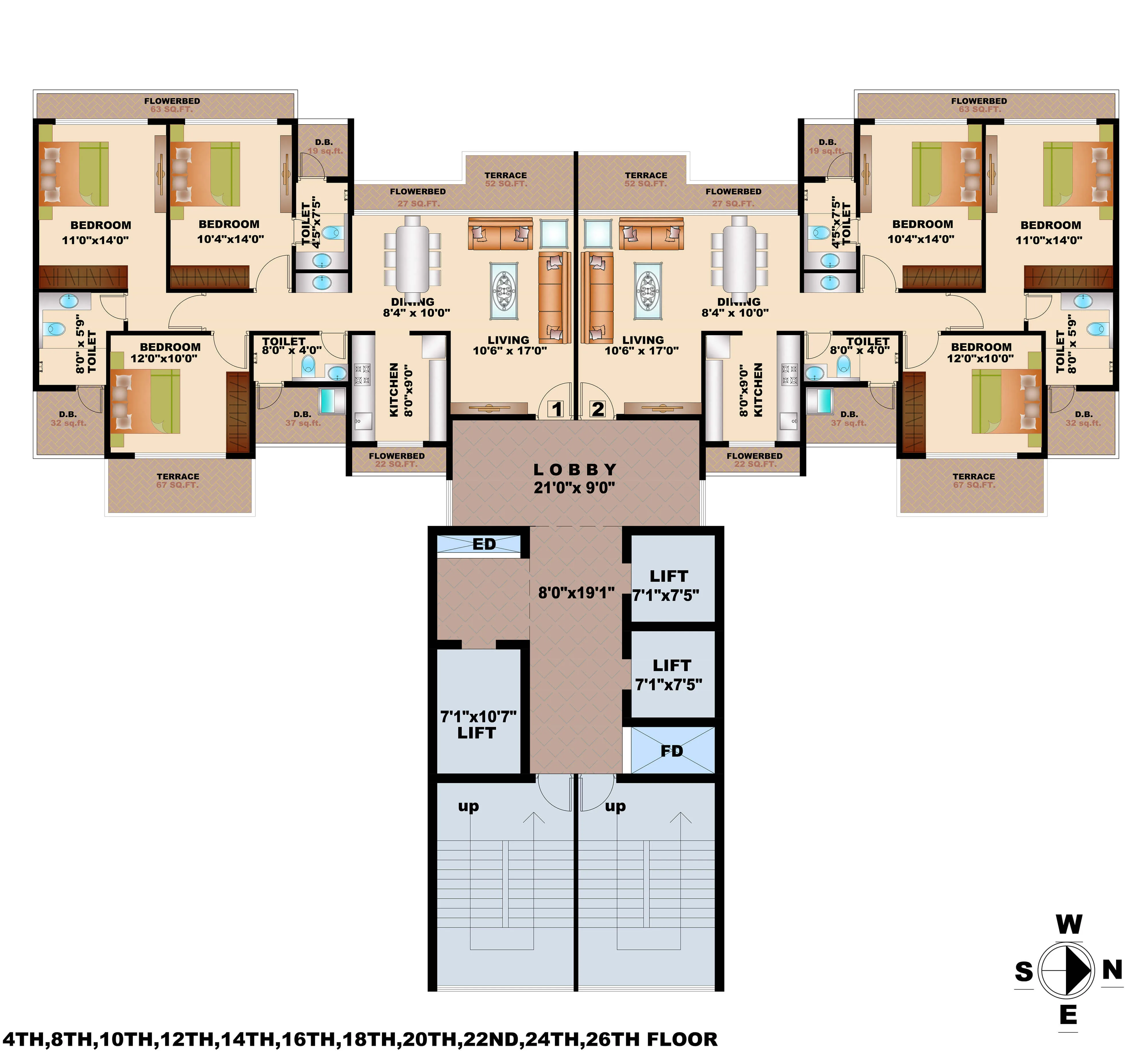 Bhagwati Greens, Kharghar — floor plan 1