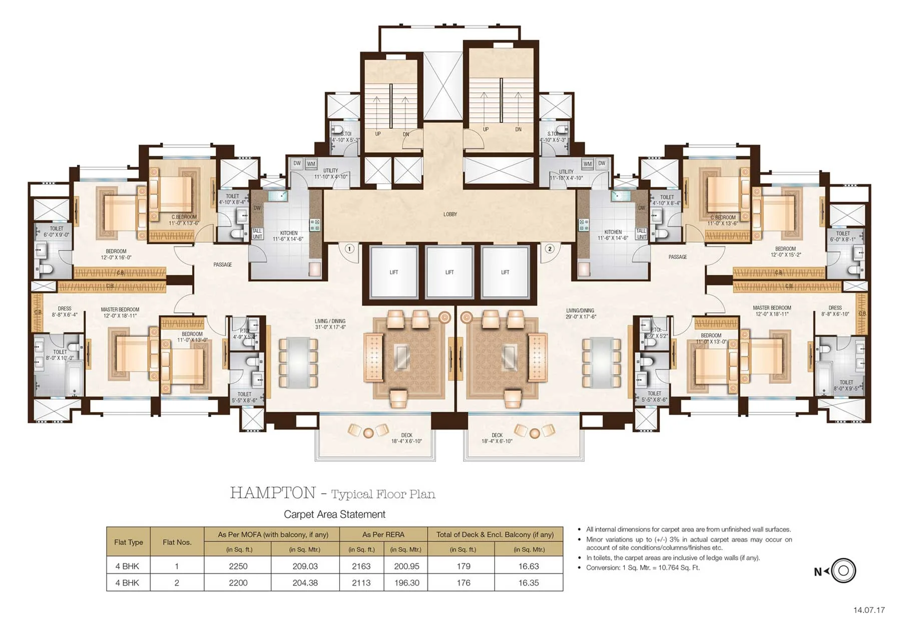 Hampton, Thane West — floor plan 1