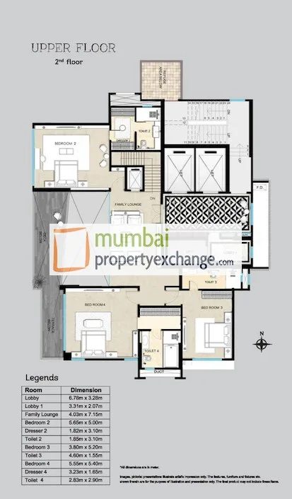 Monticello, Bandra West — floor plan 2