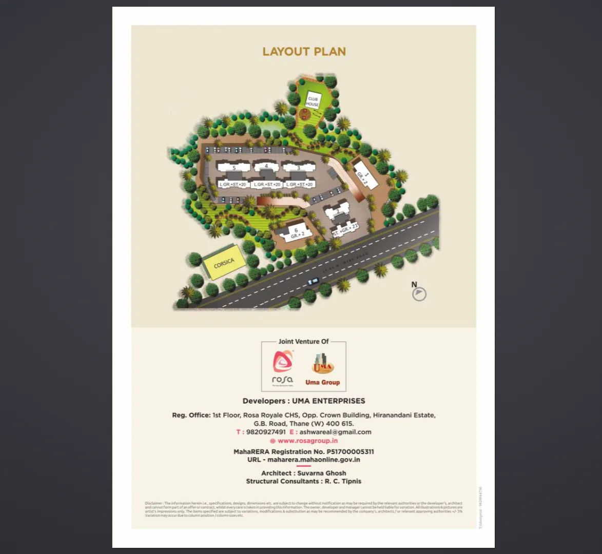 Rosa Oasis Phase 2, Thane West — floor plan 2