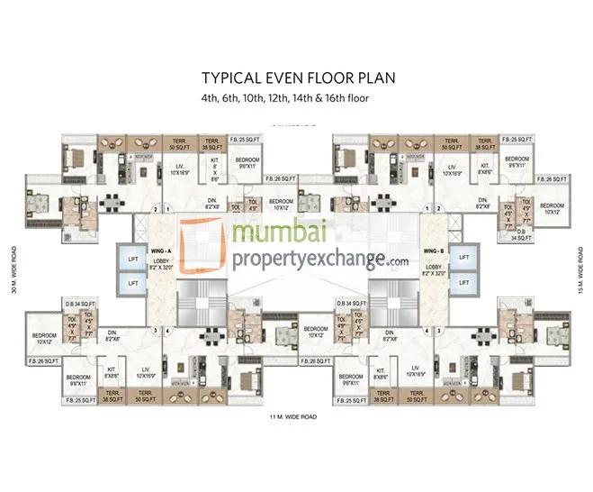 Regency Ellanza, Kalamboli — floor plan 1