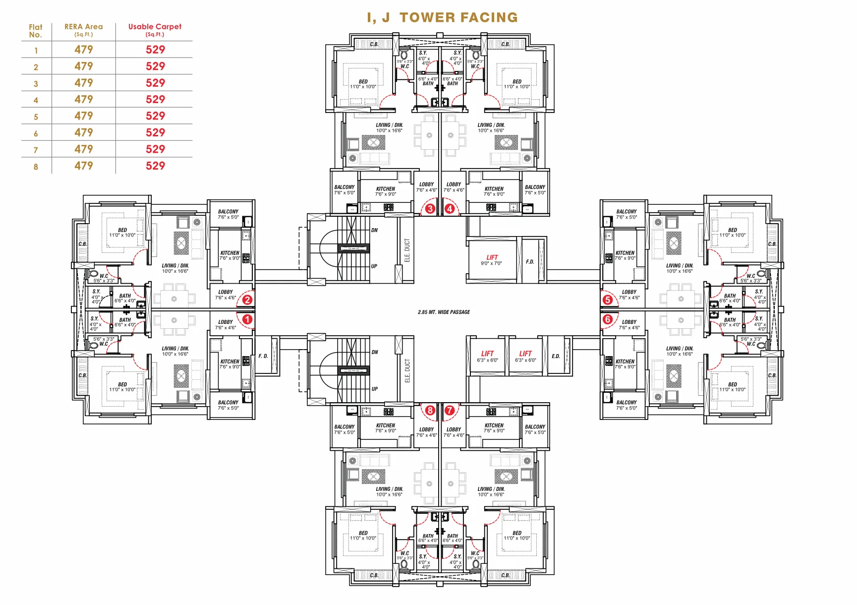 Arihant City Phase - 2, Bhiwandi — floor plan 1