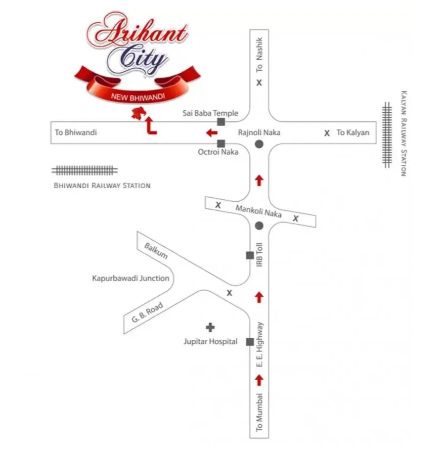 Arihant City Phase - I Buiding - A,B,C,D,D1,D2,H,H1,H2,F, Bhiwandi — floor plan 2