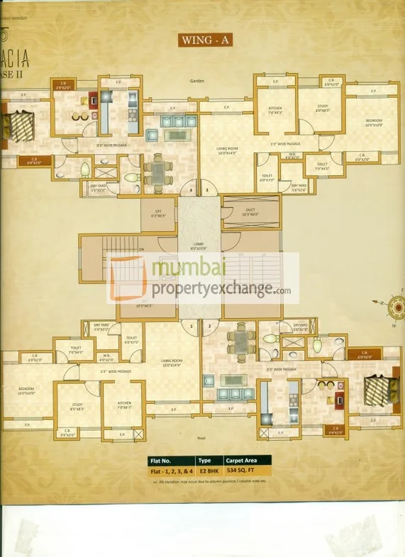 Palacia Phase 2, Thane West — floor plan 1