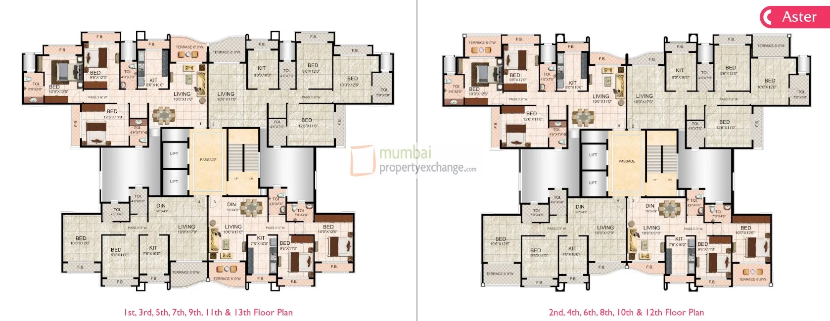 Rosalie LX, Kalyan — floor plan 1