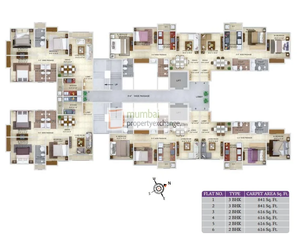 Sheth Fiona, Thane West — floor plan 1