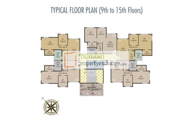 Haware 16 - Grand Edifice, Goregaon East — floor plan 1