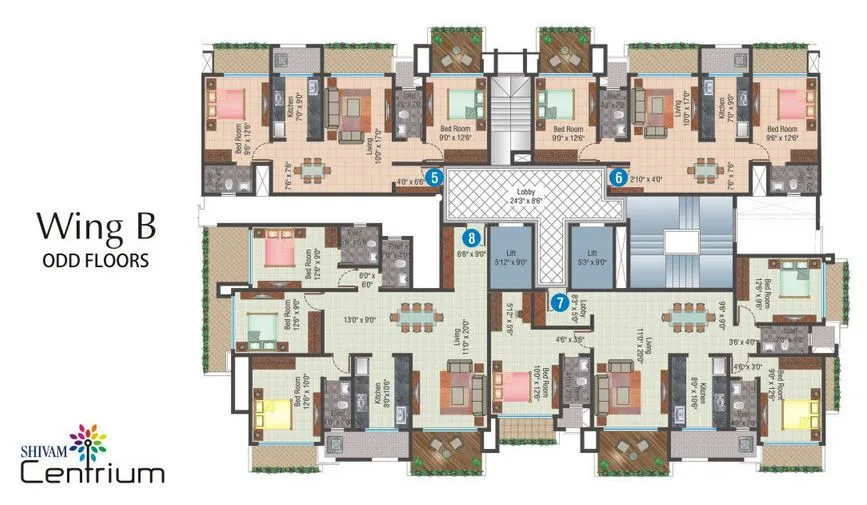 Shivam Centrium, Andheri East — floor plan 1