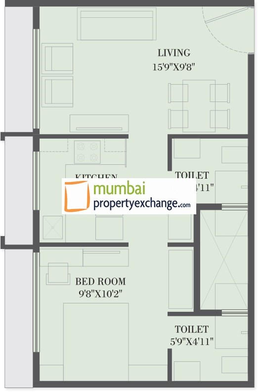 2 BHK in Shivam Aspire, Kandivali East - Photo 2
