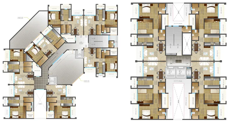 Kakad Paradise, Mira Road — floor plan 1