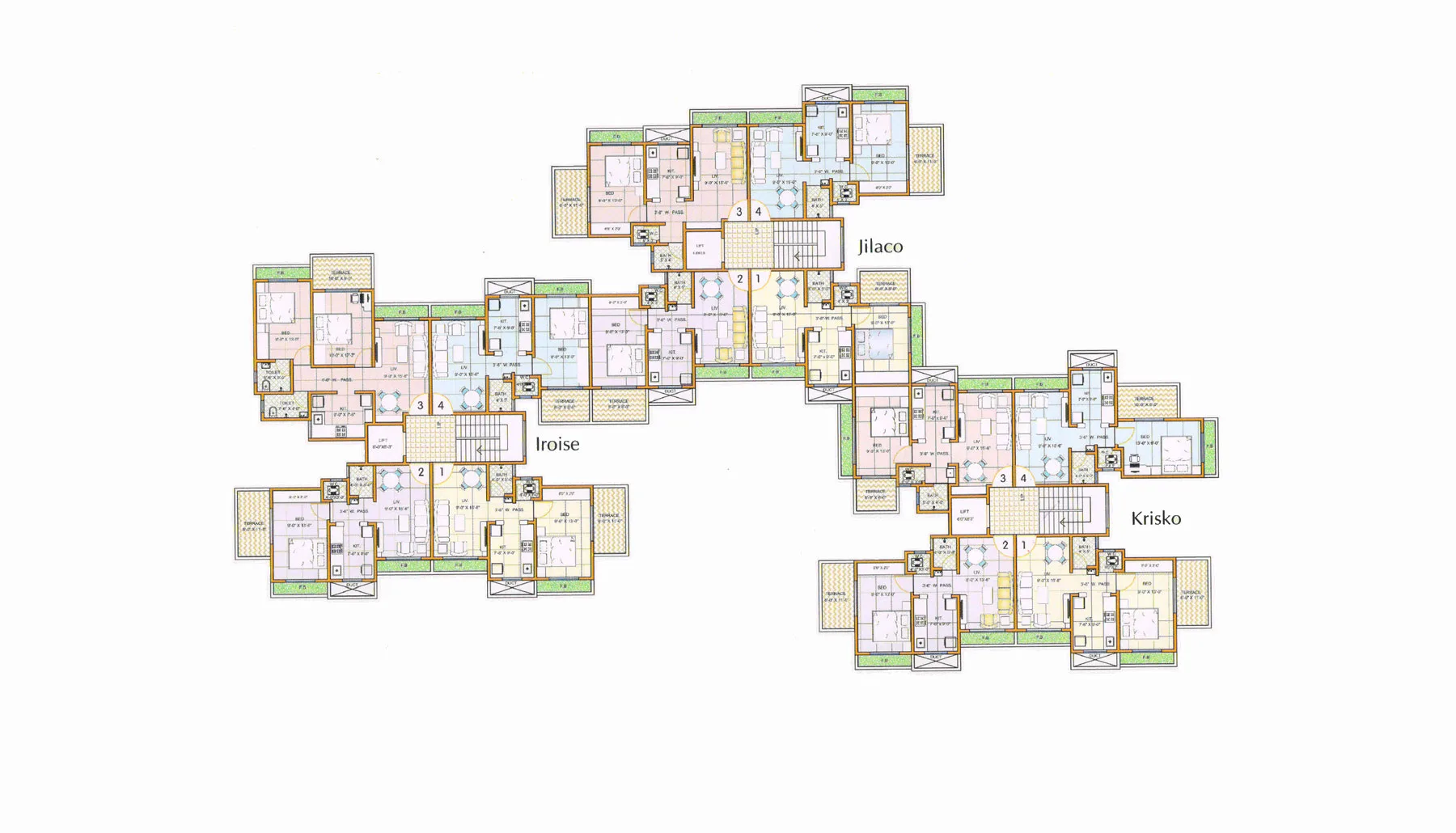 Charms City, Titwala — floor plan 1