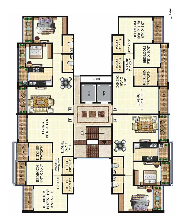 Neminath Heights, Mira Road — floor plan 1
