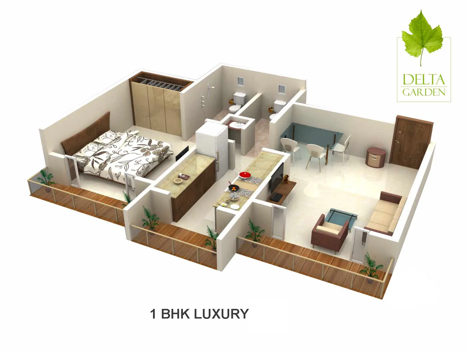 Delta Garden, Mira Road — floor plan 1