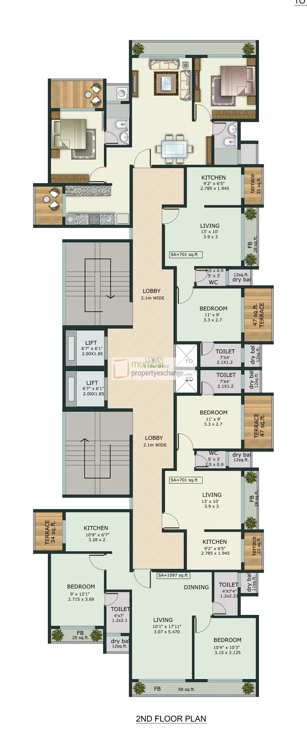 Tulsi Alaya, Ulwe — floor plan 1