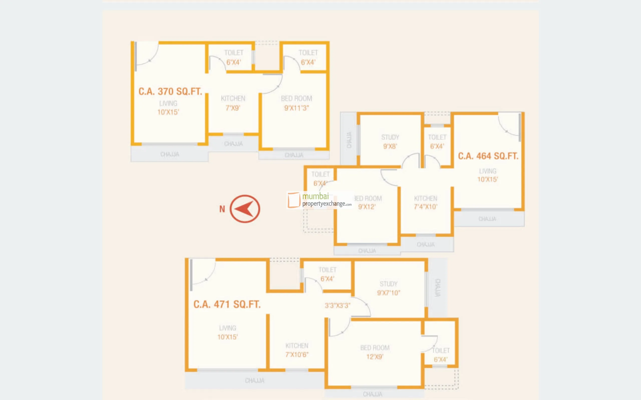 Krishna Chaitanya, Andheri East — floor plan 1