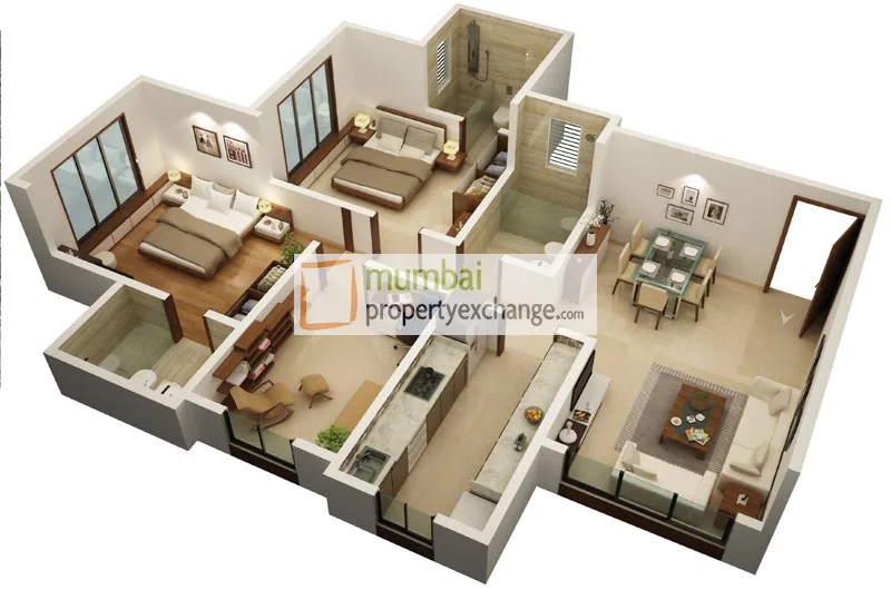 Jeevan Kanchan, Andheri West — floor plan 1