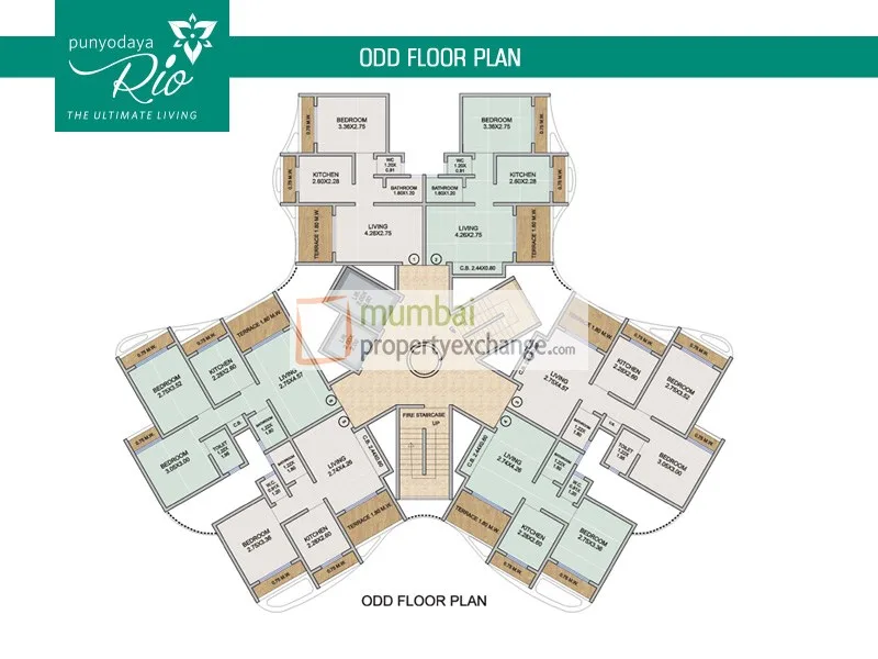 Punyodaya RIO, Kalyan — floor plan 1