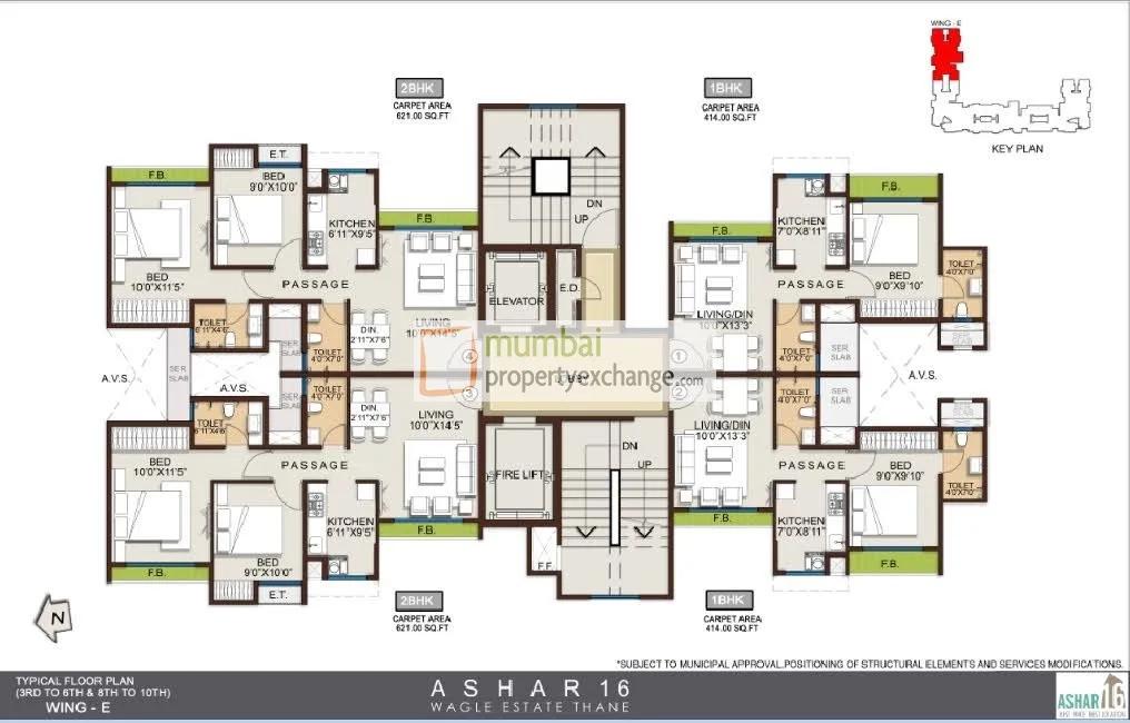 Ashar 16, Thane West — floor plan 1