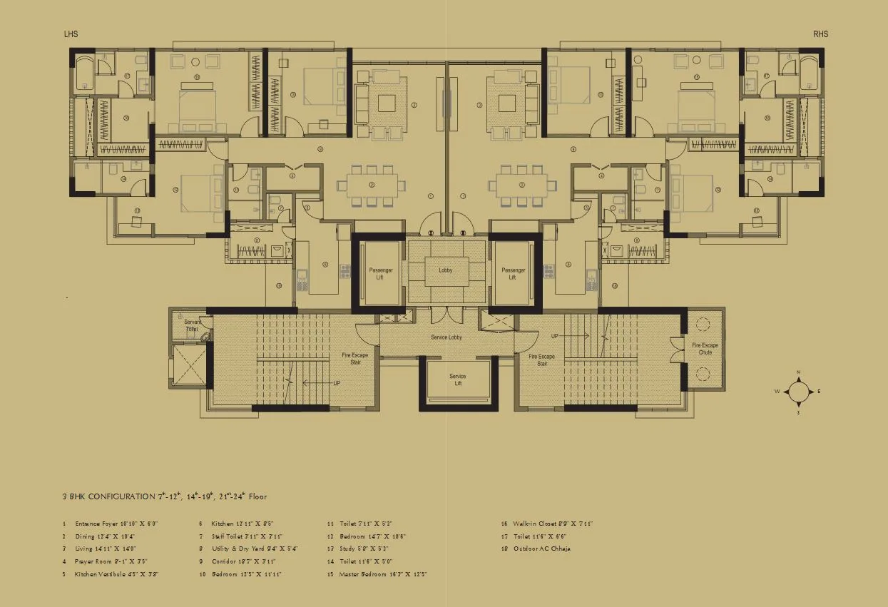 Excalibur, Mahalaxmi — floor plan 1