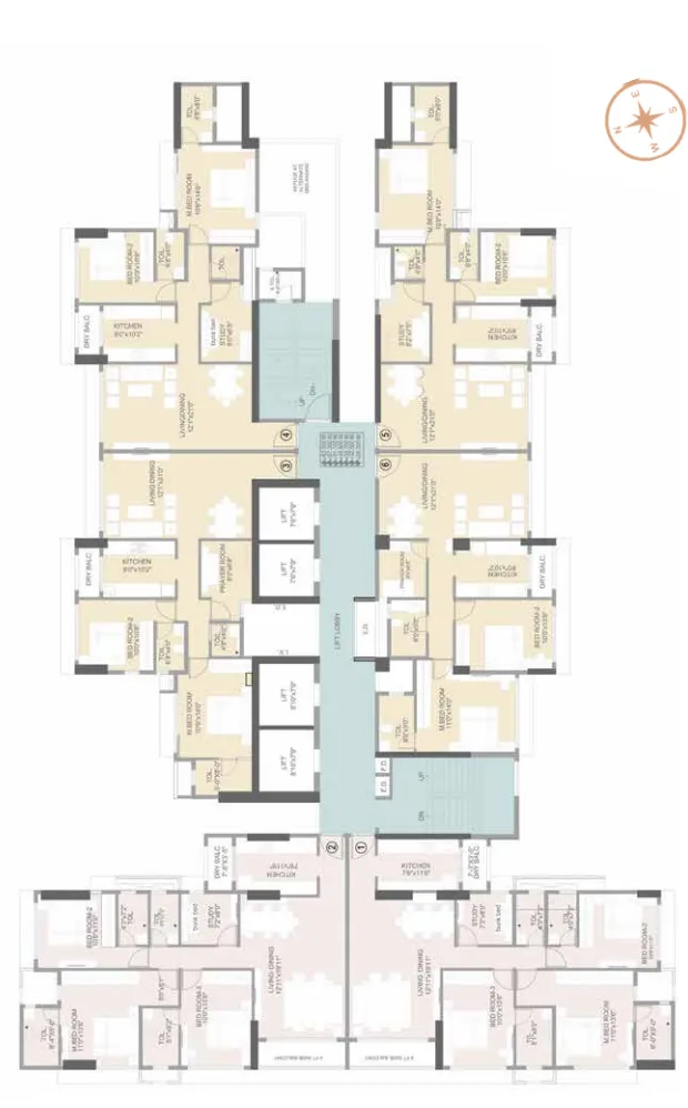 Lifescapes Shubham, Girgaon — floor plan 1