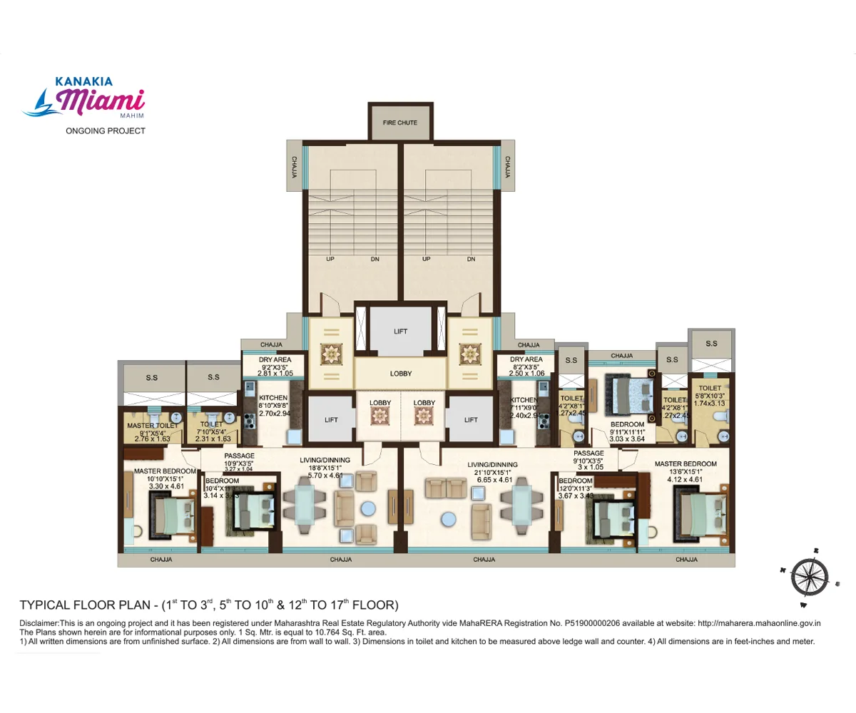 Kanakia Miami, Mahim — floor plan 1