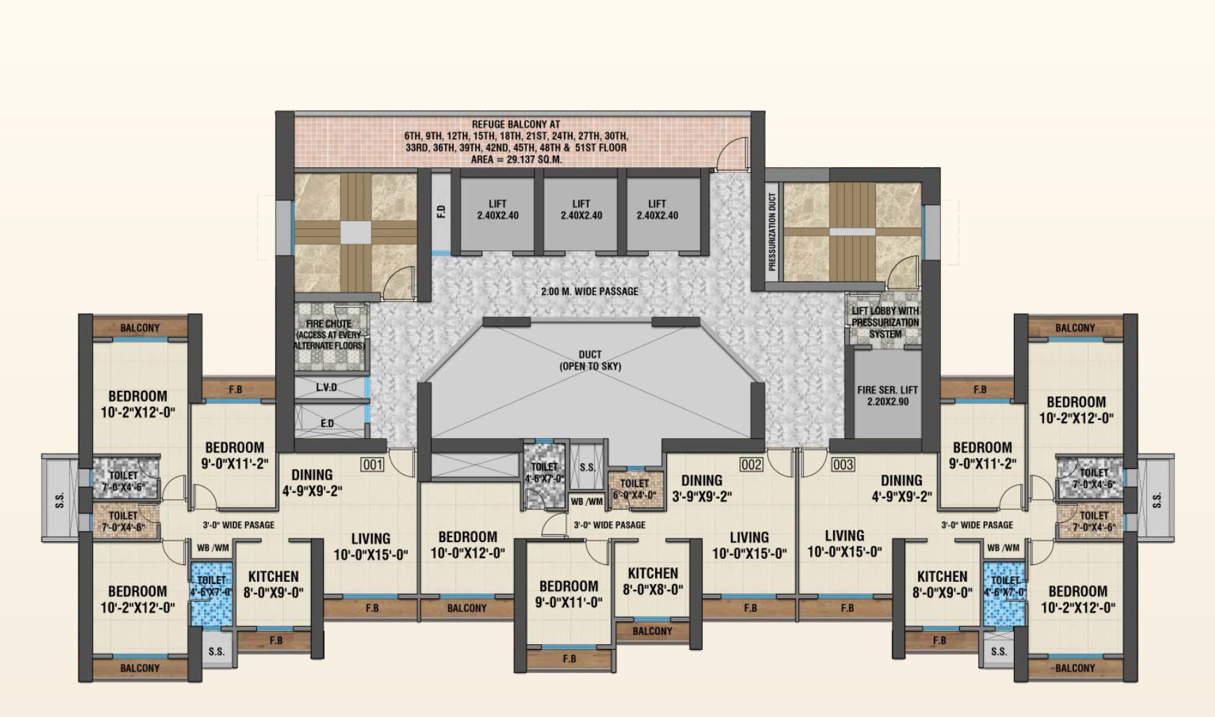 Arihant Clan Aalishan - Phase 1, Kharghar — floor plan 1