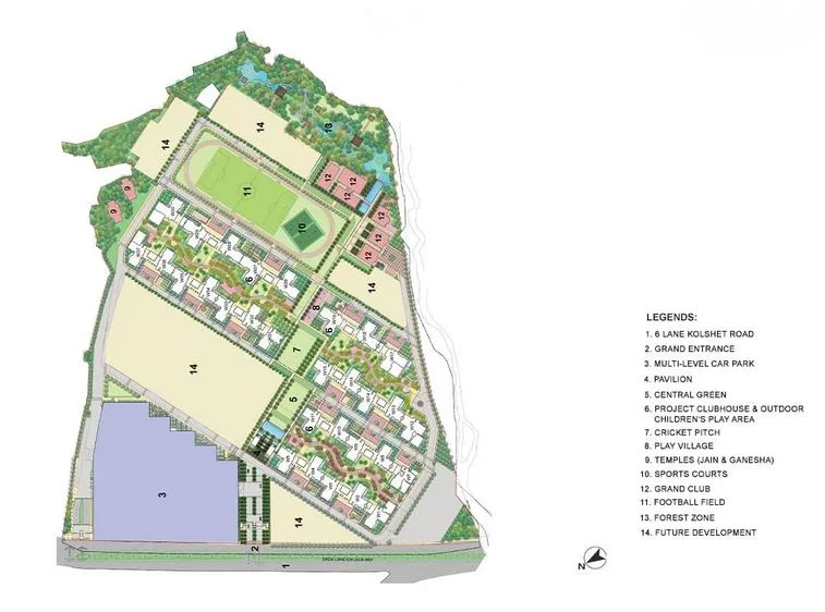 Lodha Amara Tower 24 And 25, Thane West — floor plan 1